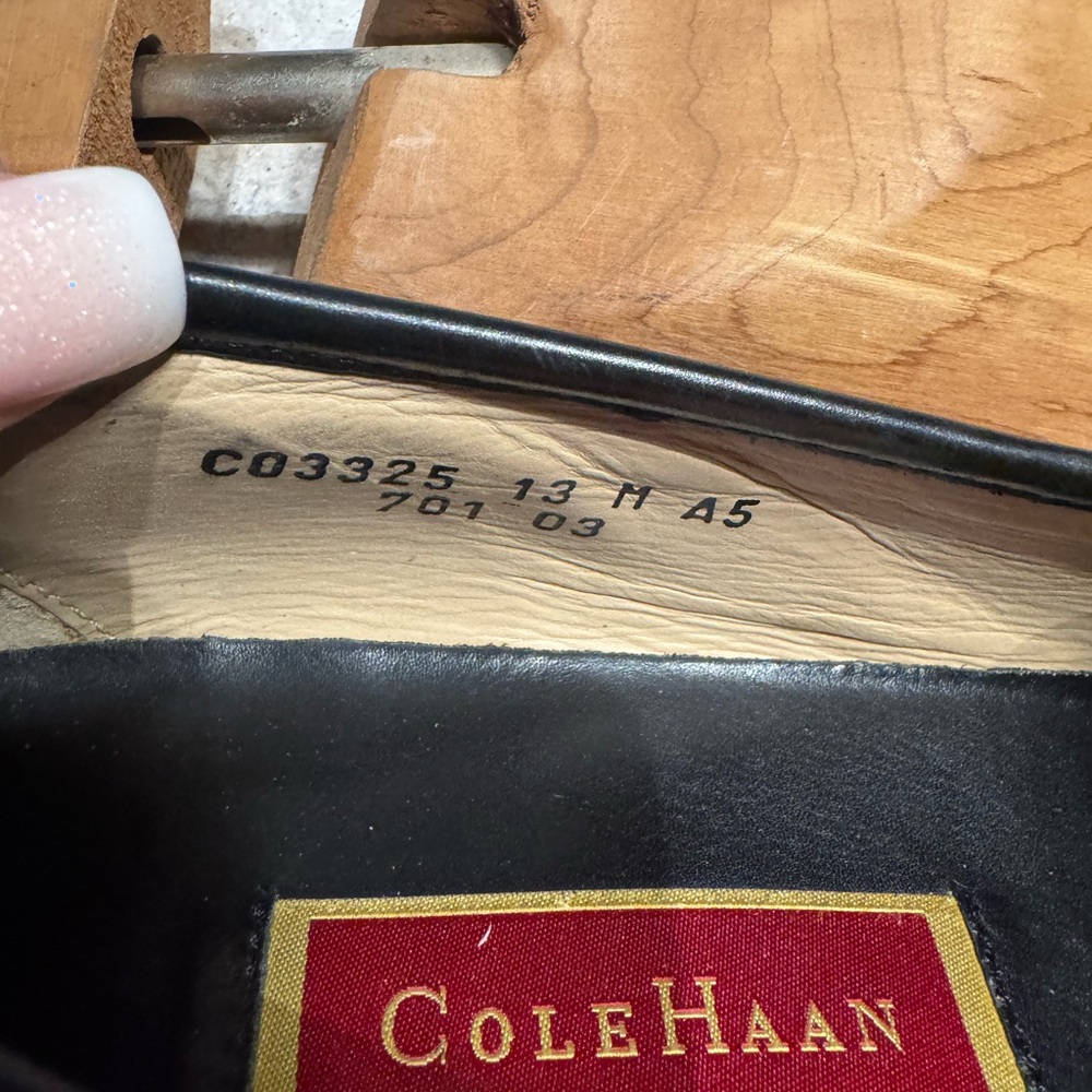 Men’s Black Leather Cole Haan shoes